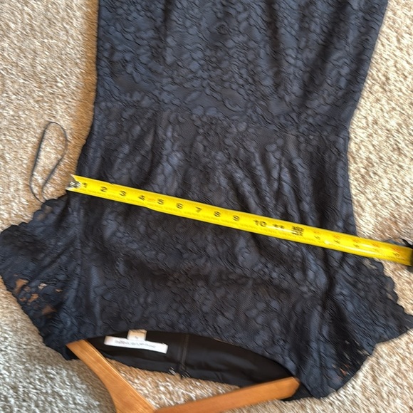 DVF Diane Von Furstenberg Ainsley Lace Sheath Dress Black - Picture 10 of 15